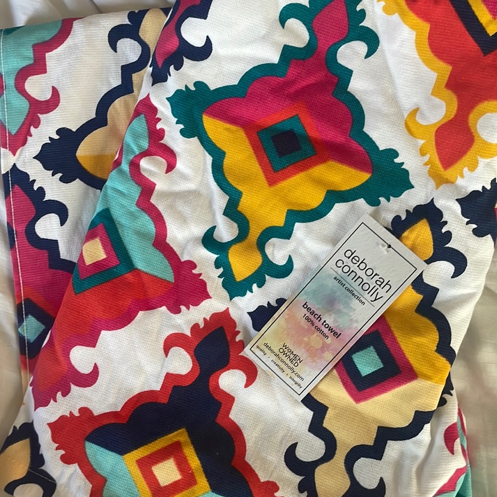 Deborah Connolly Artist Collection Beach Towel - NWT